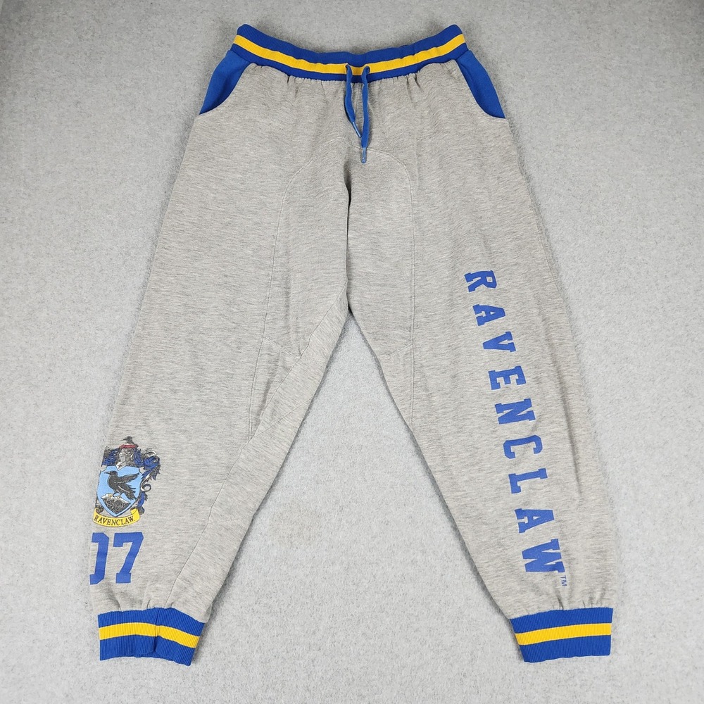 Harry Potter Ravenclaw Joggers Sweatpants Womens M Gray Heather Drawstring Waist